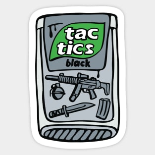 Black TacTics Tactical pack Sticker